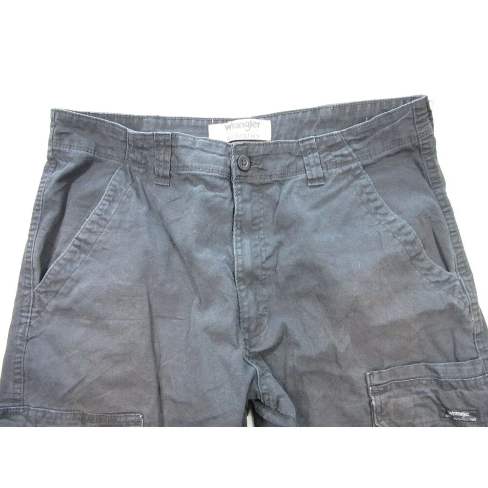 Wrangler Cargo Pants Mens 34x32 (Actual 34x29.5) Black RN 130273 Pockets